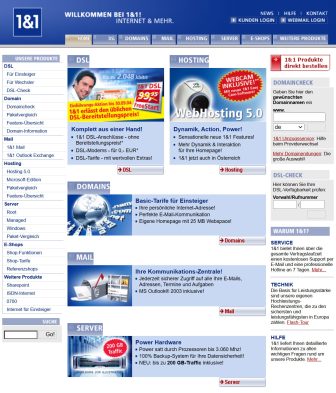 1und1 webseite 2004